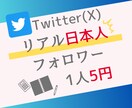 Twitter日本人フォロワー500人増やします フォロワー増加で注目度アップ♪ イメージ1