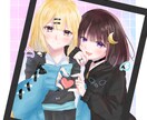 キャラデザ、アイコン、1枚絵の制作を致します 様々な用途に合わせた貴方だけのイラストを描かせてください♡ イメージ4