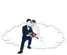 シンプルでおしゃれな似顔絵アイコン描きます アイコンだけでなく結婚式ウェルカムボード、ギフトや思い出にも イメージ6
