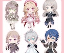 ふんわり可愛いSD・ミニキャライラスト描きます 商用利用料込！SNS・配信・動画・グッズなどにオススメ◎ イメージ2