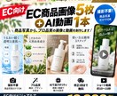 EC商品画像5枚＋AI動画1本作ります 撮影不要。商品写真からEC画像とPR動画を制作 イメージ1