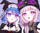 2人組の甘めイラスト描きます 可愛いくて表情豊かなゆるい絵を描きます。構図指定不可！ イメージ4