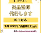 ECサイトの商品出品登録代行いたします 簡単な画像加工込み20商品4000円で登録します。 イメージ1