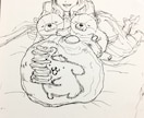 動物の絵を描きます あなたの家の可愛い家族を描きます イメージ5