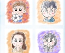 やさしい水彩タッチのかわいい似顔絵描きます 子どもにも人気！アイコン・プレゼントに イメージ2