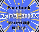 Facebookのフォロワー2000人増やします 宣伝のプロが総力でアカウントを多くの人に紹介します イメージ7