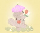 ふんわり優しい雰囲気のアイコンお描きします 《絵本のような優しいイラスト》 イメージ4