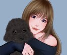 透明感のある韓国風リアルタッチ似顔絵描きます SNS映えする✨大人おしゃれな人物イラスト制作します イメージ10