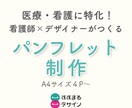 看護師が想いを届けるためのパンフレット制作します 医療・看護系向け｜読み手にやさしい構成とデザインでサポート イメージ1