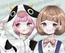 SNSのアイコンなどに使えるイラスト描きます 胸上までのイラストを描きます！ イメージ2