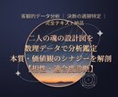二人の魂の設計図を数理データで分析します インド占星術で相性分析【ビジネスから結婚】まで数理鑑定 イメージ1