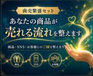 商売繁盛セット★商品の販売に追い風をふかせます 商品・お客様・SNSのエネルギー調整でご縁をサポート！ イメージ1
