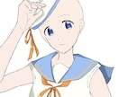 夏に向けた量産イラスト描きますます 風に揺れるセーラー服が涼しげで可愛い！夏のイラスト描きます イメージ7