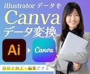 Illustrator→Canvaに変換します イラレデータを編集・修正できるように！【データ変換サービス】 イメージ1