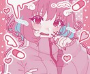 商用OK！ポップで可愛い1枚絵制作します SNSや配信用に使える1枚絵制作いたします。 イメージ10