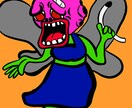 ポップで特徴ある人物、動物イラスト描きます アイコン、ロック画面、用途に合わせたオリジナルイラスト イメージ2