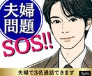 緊急事態‼️ぐちゃぐちゃな夫婦問題レスキューします モラハラやDV、不倫、パートナーと幸せな未来を描けないあなた イメージ1