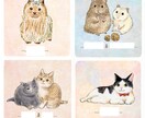 大切なペットの似顔絵をあたたかタッチで描きます SNSアイコンやプレゼントに♪ イメージ2