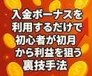 FX会社のボーナスだけで利益を狙う裏ワザを教えます 正道ではなく邪道な裏技でも利益を得たい！という方におススメ！ イメージ1
