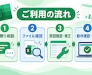 Excel関数・数式のエラーや集計ずれを修正します 数式エラー・参照切れ・集計ずれを小さく解決 イメージ3