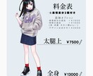 説得力のある映え立ち絵描きます 表情差分付き！オリジムリも承ります！手を描くの大好き！ イメージ4