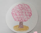 手のひらサイズのイラスト販売します 桜の木の原画イラストはいかがですか? イメージ4