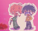 かわいい~SDイラストアイコンを描きます ピンク紫系統のデフォルメイラストが得意です♡ イメージ8