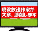 現役放送作家が文章をチェック＆添削します 【プロが添削】告知文・ブログ記事・原稿など文章なら何でも イメージ1