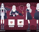 VTuber活動のイラスト描きます 老若男女問わず/商用利用可/三面図から１枚絵まで イメージ5