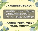 伸びないX投稿を「読まれる→拡散される」に変えます 指が止まるXポストへ。AI投稿も共感・拡散される形に整えます イメージ2