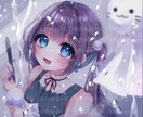 キラキラ透明感のある可愛らしいイラストを作成します 商用利用代込み！SNSアイコン、立ち絵、1枚絵、MVなどに！ イメージ1