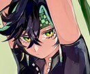 SNS用のイラスト、アイコン、立ち絵を描きます ラフ段階での修正は何度でも可！歌ってみた等の1枚絵も可！ イメージ7