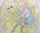 イラスト(夢絵、創作等)描かせて頂きます デフォルメ、等身大、夢絵、立ち絵も可です〇 イメージ8