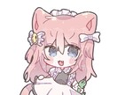 可愛いミニキャライラストを作成します 目が大きめの可愛らしいイラストを作成します! イメージ3