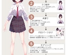 Vtuber等キャラデザ+モデリング制作いたします お見積・ご相談だけでもOK！全身・バストアップから選べます イメージ3