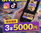 飲食店向けに集客用のショート動画を作ります SNS初心者でも安心！飲食店向けの集客用動画制作 イメージ1