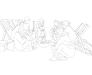 新登場！シンプルおしゃれな線画似顔絵描きます 【お好みに合わせた線画似顔絵作ります】使い方は無限大！！ イメージ6