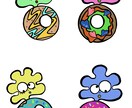 世界で1つ。ポップで明るいデザイン描きます 見ているだけでハッピーに、想いのこもったデザインを制作！ イメージ8