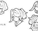 可愛い線画イラストまとめ描きます 1枚のイラストの中にたくさん描きます！ イメージ2