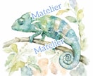 オーダーでペット、動物の水彩似顔絵を手描きします 世界に一点の作品。特殊ブラシで丁寧に描く。インテリアにも。 イメージ4