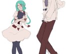 キャラクターイラスト＆キャラデザイン承ります 人物立ち絵。オリジナル、二次創作創作もOK！ イメージ7