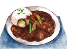 とっても美味しそうな食べ物イラストを描きます あなたのメニュー表をもっと素敵にしてみませんか？ イメージ3