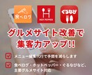 各グルメサイトのコース・メニューの編集を代行します 面倒なメニュー入力を迅速・正確に代行！ イメージ1