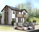 住宅の外観CGパースを作成します 輸入住宅を特に得意としています。デザインのご提案も可。 イメージ9