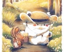 可愛い動物キャラクター、アイコンお描きします デジタルイラストでふんわり絵に仕上げます イメージ10