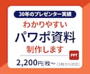 伝わるパワポ資料作成｜分かりやすいデザインをします パワポプレゼン歴30年、現場で磨いた伝わる資料を制作します イメージ1