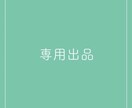 専用出品になります 他の方はご購入なさらないようご注意ください イメージ1