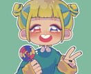 アイコンにぴったりなゆるかわなイラストお描きします ゆるくて可愛いをコンセプトにしたイラストをお描きします！ イメージ1
