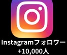 Instagramフォロワー10000人増やします １万人以上も対応可能！アカウントの振り分けも可能です。 イメージ1