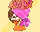 可愛いポップなイラストを制作します ポップなイラストであなたのアイコンをカラフルに！ イメージ4